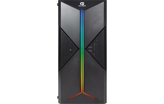 Gabinete Gamer Fortrek Holt Mid Tower RGB Vidro Temperado ATX